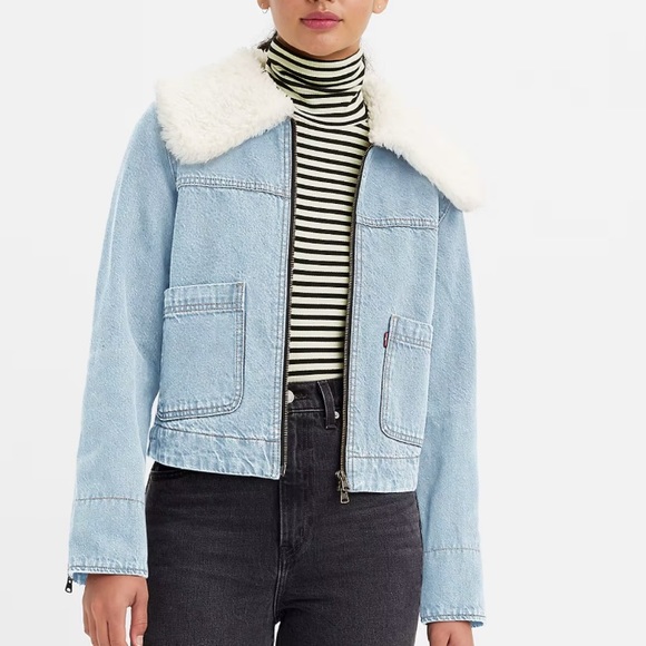Levi’s Retro Sherpa Jean Jacket - Size XL - Picture 3 of 15